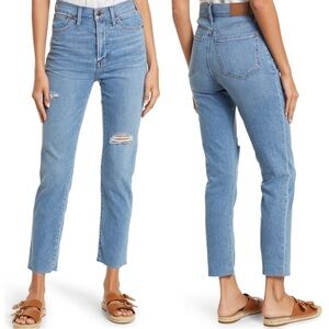 Madewell Distressed Raw Hem The Perfect Vintage Jeans Size 24 NWT